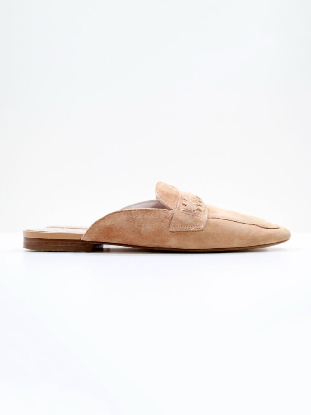 Gianni Bini Mckynlie Tan Suede Leather Lightweight Flat Mules - 7 - Picture 3 of 7